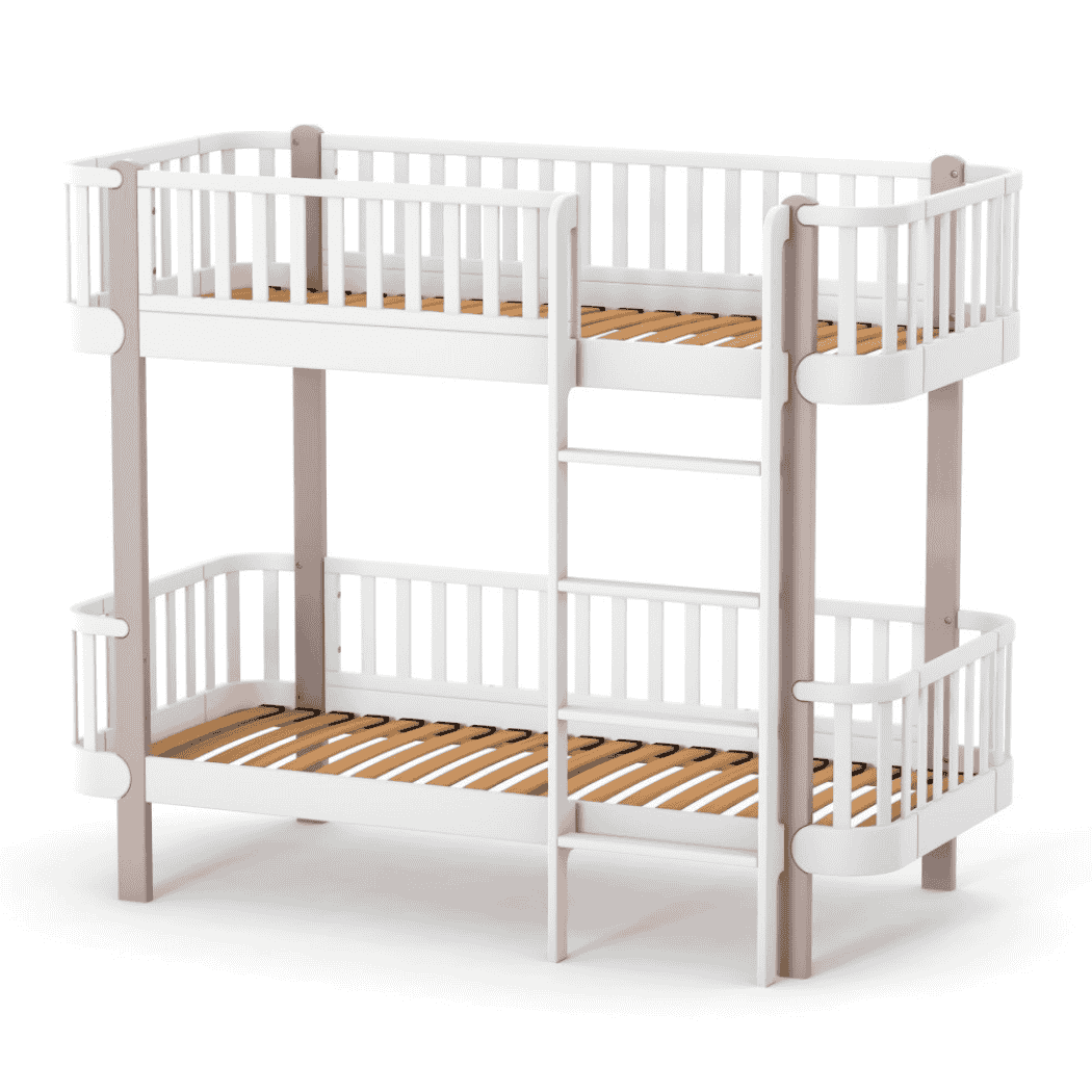 Patrová postel pro Teenagery Zukko 190 Gekko Kids, Cappuccino / Bílá